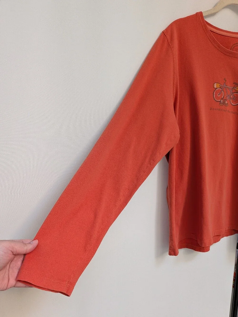 Life Is Good Diversified Portfolio Relaxed Fit Long Sleeve T-shirt Size Large